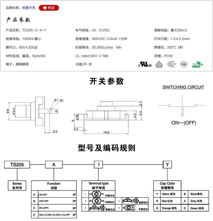 TS205-C-4-Y手電筒開關參數(shù)尺寸.jpg